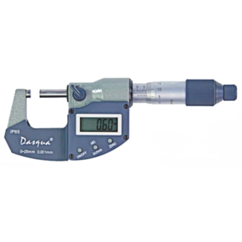 Dasqua 0-1/0-25mm IP65 Electronic Micrometer – 4209-0012