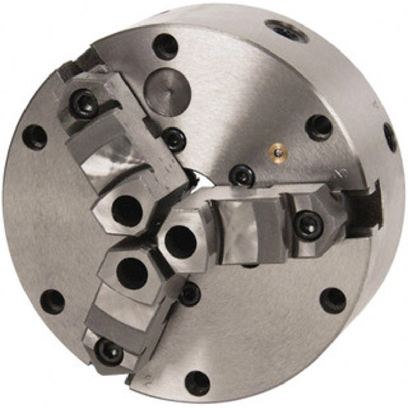 Precise 12 Dia. 3 Jaw Plain Back Zero-Set Self Centering Lathe Chuck – 3900-4582