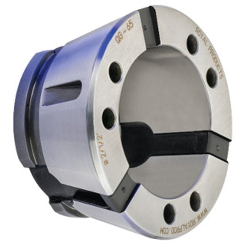 Royal QG-65 Ultra-Precision Quick-Grip Round Collet (Metric), Serrated, 55mm Size – 62546