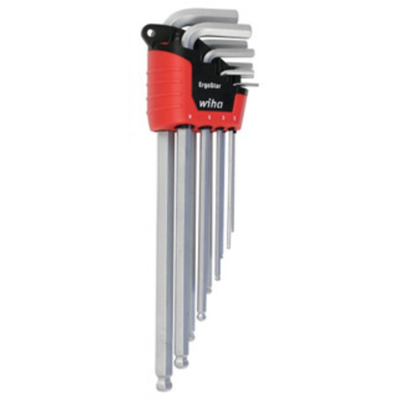 Wiha ErgoStar Ball End Hex L-Key Metric 9 Piece Set – 66996