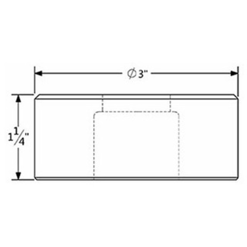 422 Square Die with 1 Whistle Spot – 422SQ