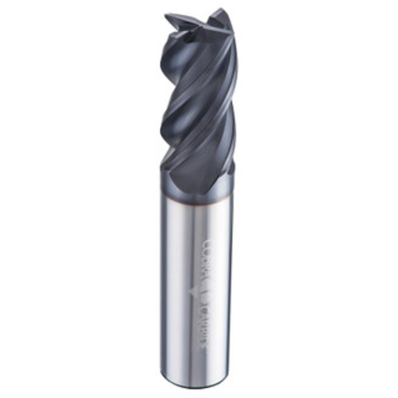 Cobra Carbide ADDER Ultra Performance Universal Endmill, Coated AlCrN, 0.020 Radius, 1/4 dia., 1/4 shank, 3/4 LOC – 18806