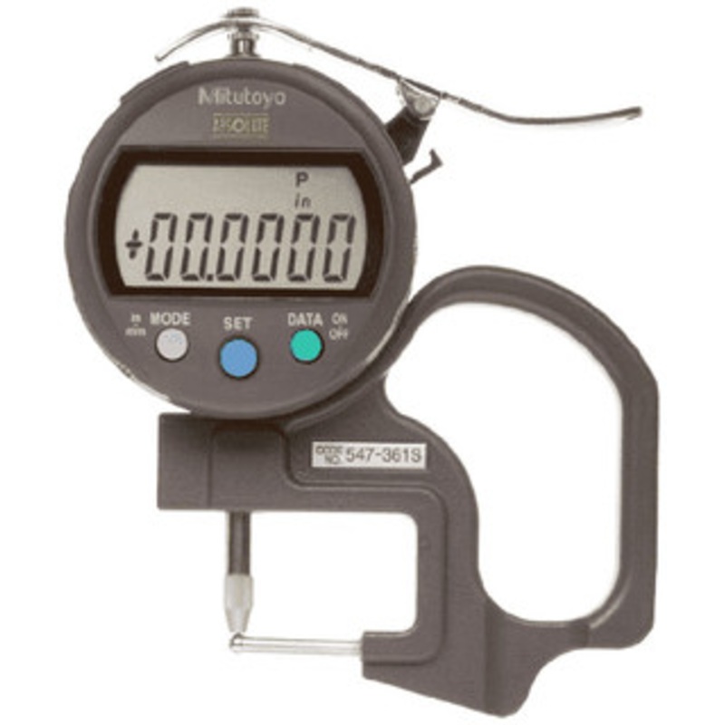Mitutoyo Tube Thickness Measurement Gage, 0-.47/0-12mm Range – 547-361S
