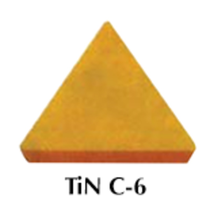 Precise TPG-434 TiN Coated C-6 Positive Rake Carbide Insert (Pack of 10) – 6020-1434