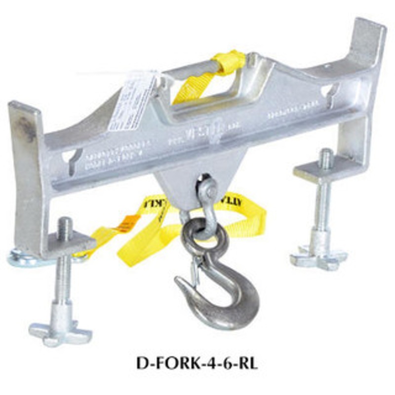 Vestil Double Fork Hoisting Hook w/Rigid Hook – D-FORK-4-6-RL