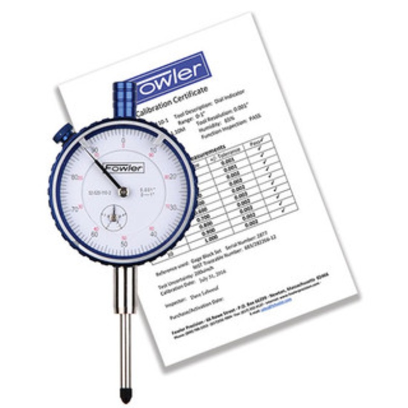 Fowler 0.05 Dial Indicator, White Face – 52-520-135