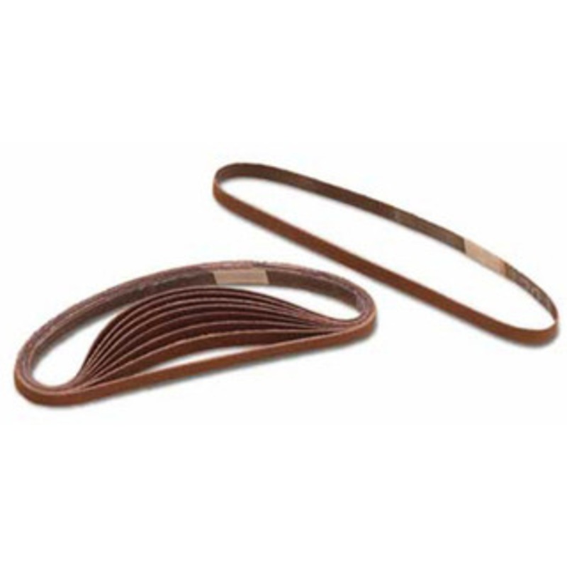 Precise Mini Abrasive Belt, 3/8 x 13, 120 Grit (Pack of 10) – 0544
