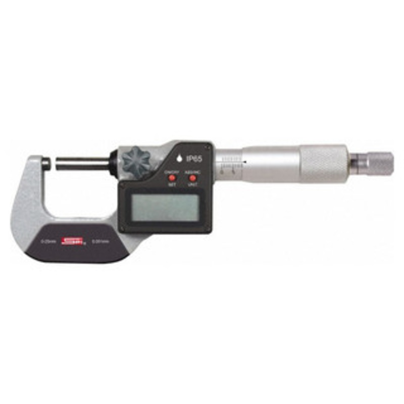 SPI IP65 Electronic Micrometer, 2mm Revolution, 1-2/25-50mm – 12-048-5
