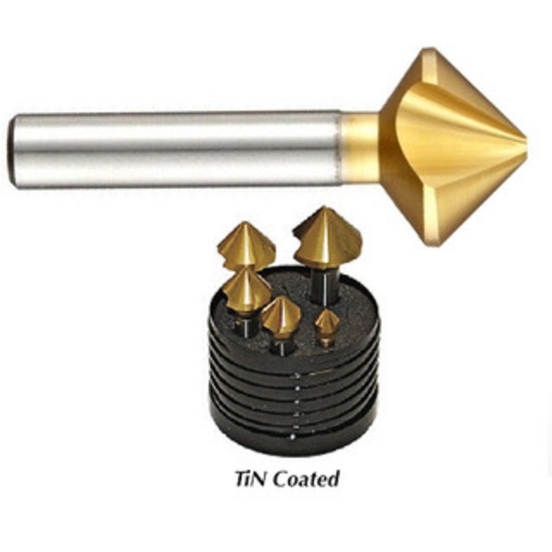 Sowa 82 Cobalt 3 Flute Countersink TiN Coated 5 Piece Set – 121-870