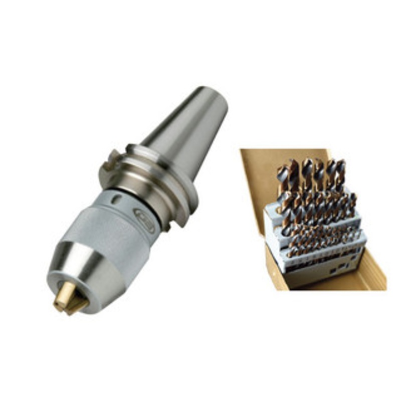 SOWA CAT40 INTEGRAL KEYLESS DRILL CHUCK WITH DRILL SET – 500-825