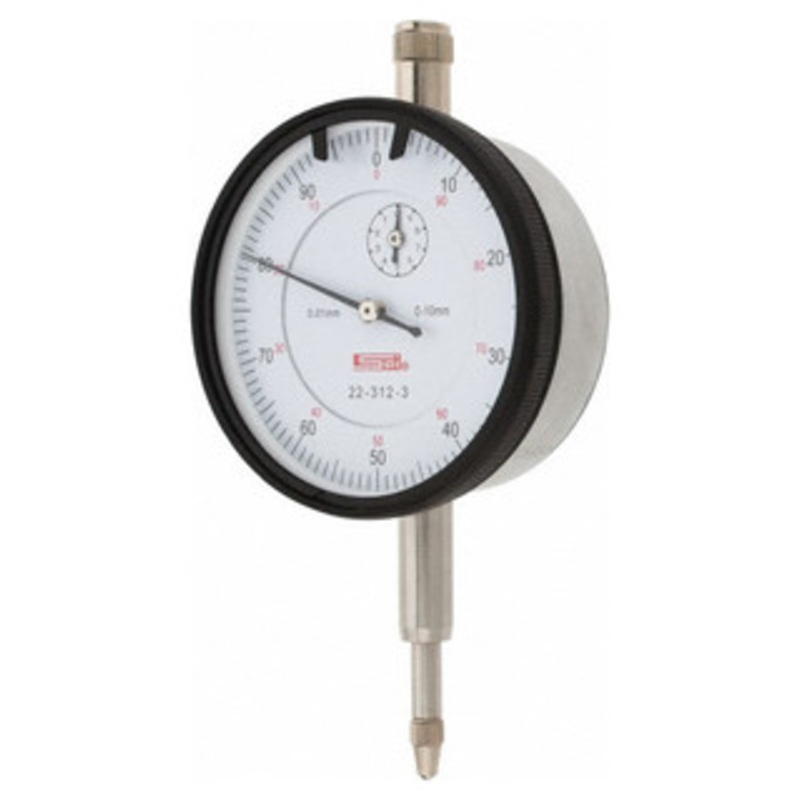 SPI Deluxe Dial Indicator, AGD Group 2, 10mm Range, 0-100 Reading – 22-312-3