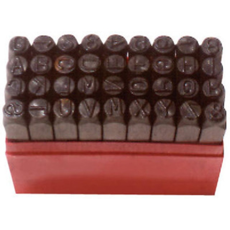 Precise Steel Stamp Sets-36 Pieces, A Thru Z, 1 To 9, Period – 505-153