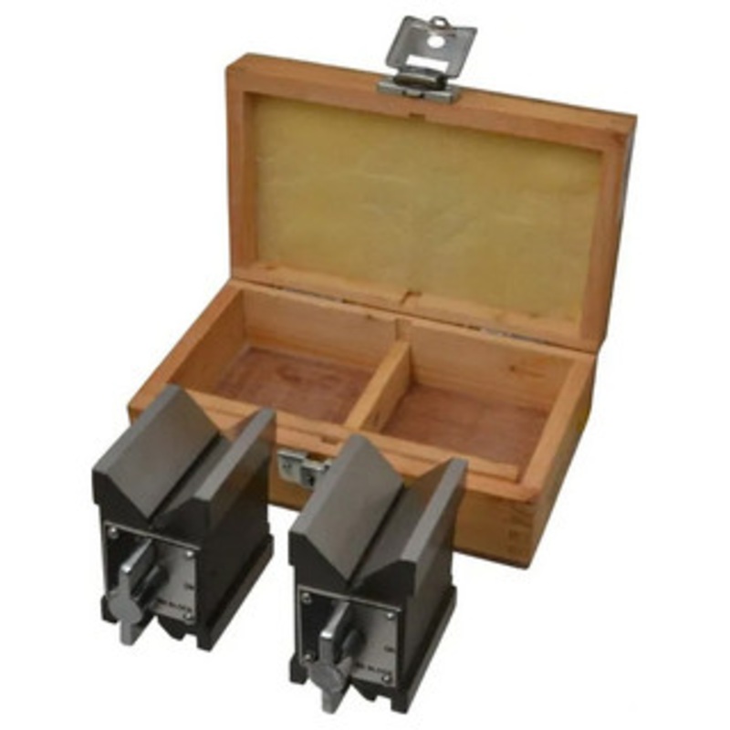 Value Collection Magnetic V-Blocks (Pair), 3-3/16 x 2-3/8 x 3-3/4 – 52-767-1
