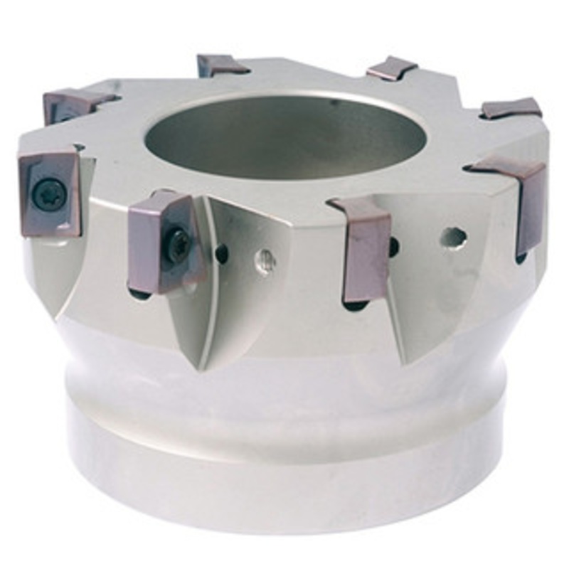 Precise 90 Square Shoulder Indexable Face Mills Coolant Through