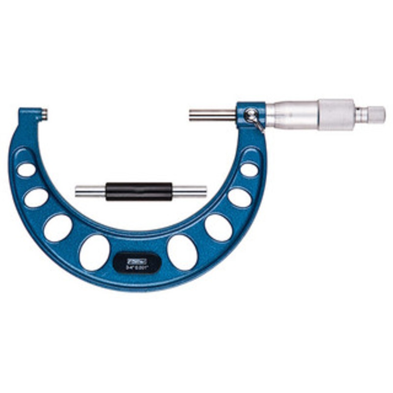 Fowler 4-5 w/Standard, Ratchet .001 Graduation Outside Inch Micrometer – 52-253-005-1