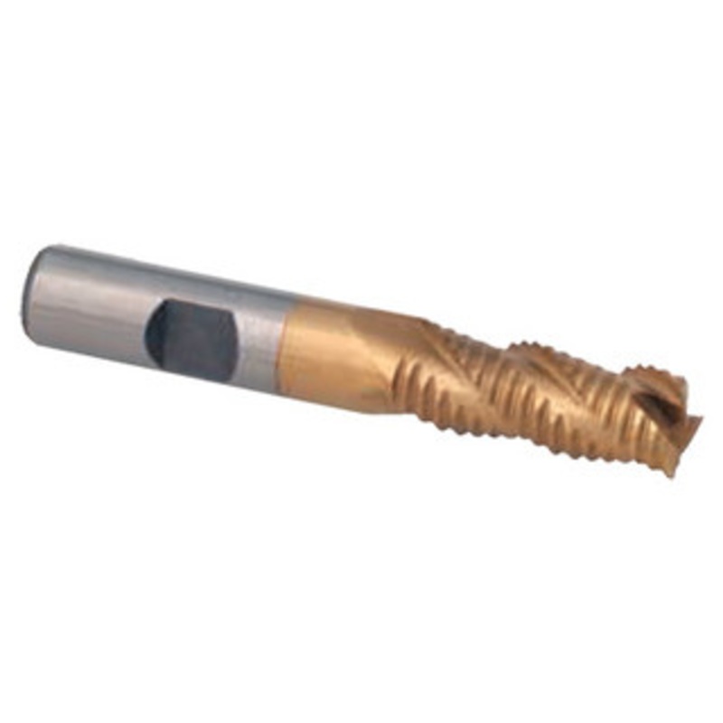 Shop Grade 3 Flute M-42 Cobalt TiN Coated Centercutting Roughing End Mills for Aluminum