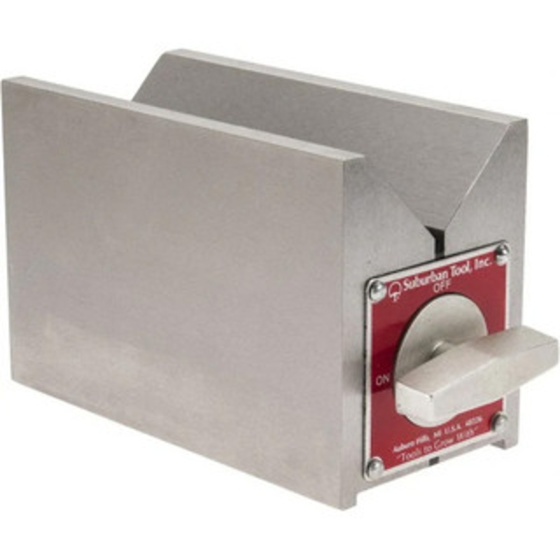 Suburban Magnetic Toolmakers Chuck, 90 VEE, 5-7/16 x 2-3/4 x 3-5/8 – MTC-VB