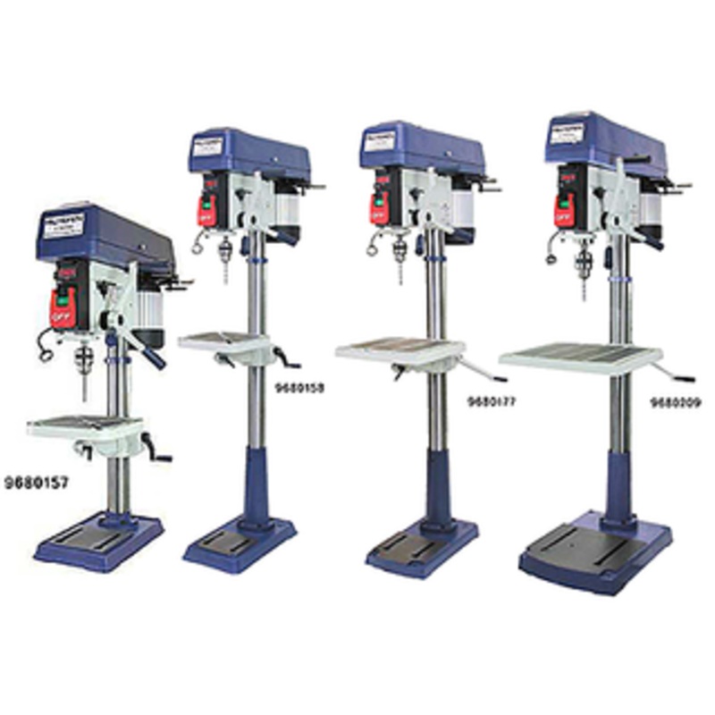 Palmgren Heavy Duty 16 Spindle Speed Drill Press-Step Pulleys