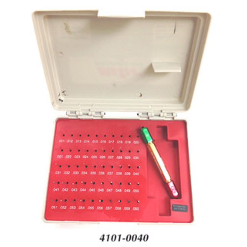 Precise 50 Piece Pro-Series Certified Steel Pin Gage Set – 4101-0040