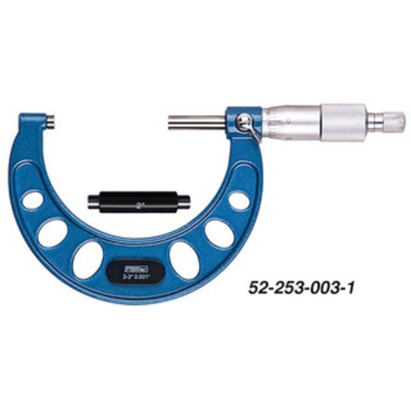 Fowler 2-3 w/Standard, Ratchet .001 Graduation Outside Inch Micrometer – 52-253-003-1