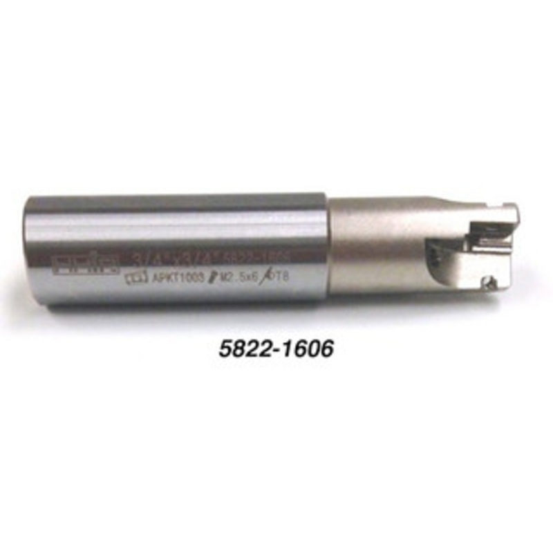 Precise 3/4 Dia. Square Shoulder Coolant-Thru Indexable End Mill – 5822-1606