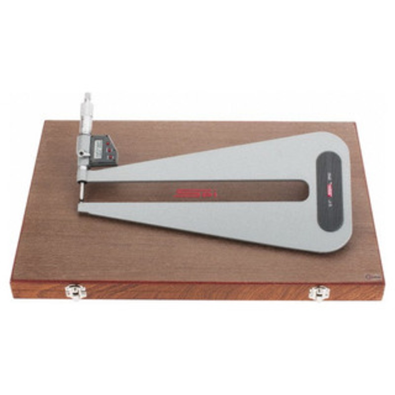 SPI IP65 Absolute Electronic Deep Throat Micrometer, 0-1 Range, 12 Throat Depth – 17-778-2