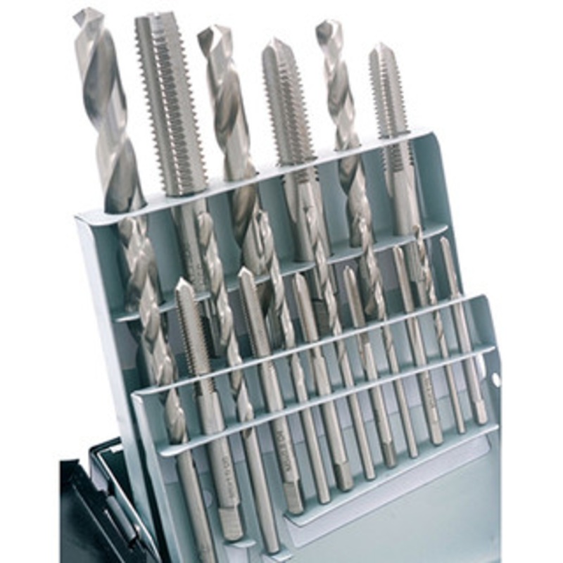 Precise 18 Piece HSS Metric Tap & Drill Combo Set – 1011-0020