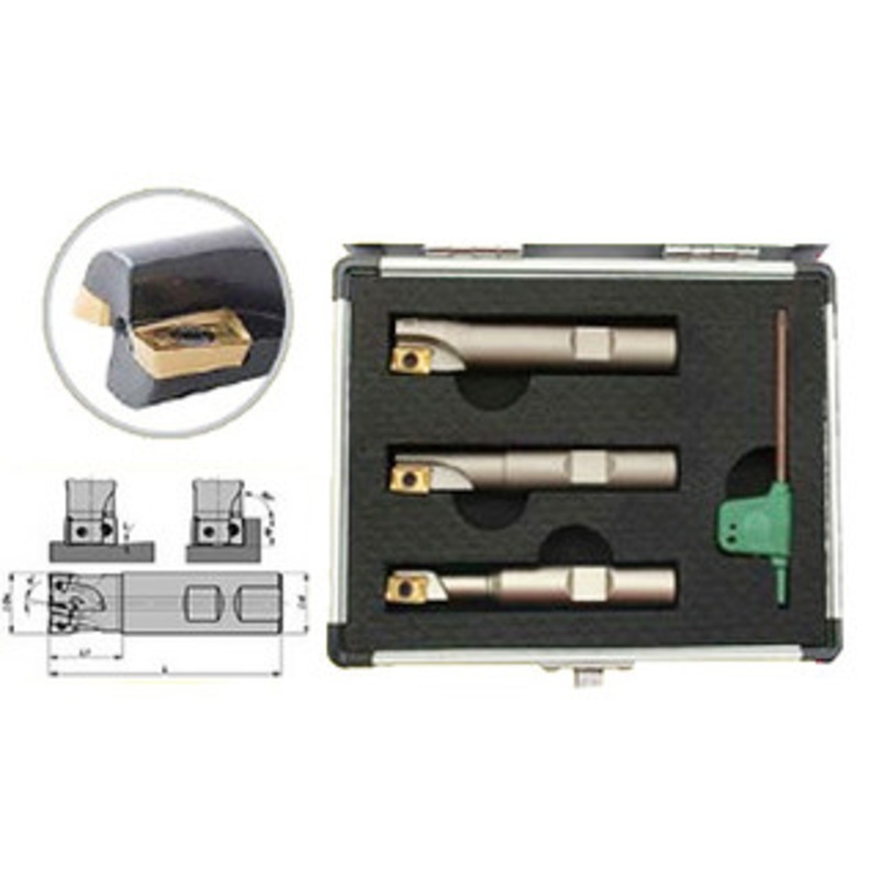 Precise 3 Piece Coolant Thru Indexable End Mill Set – 5822-1710