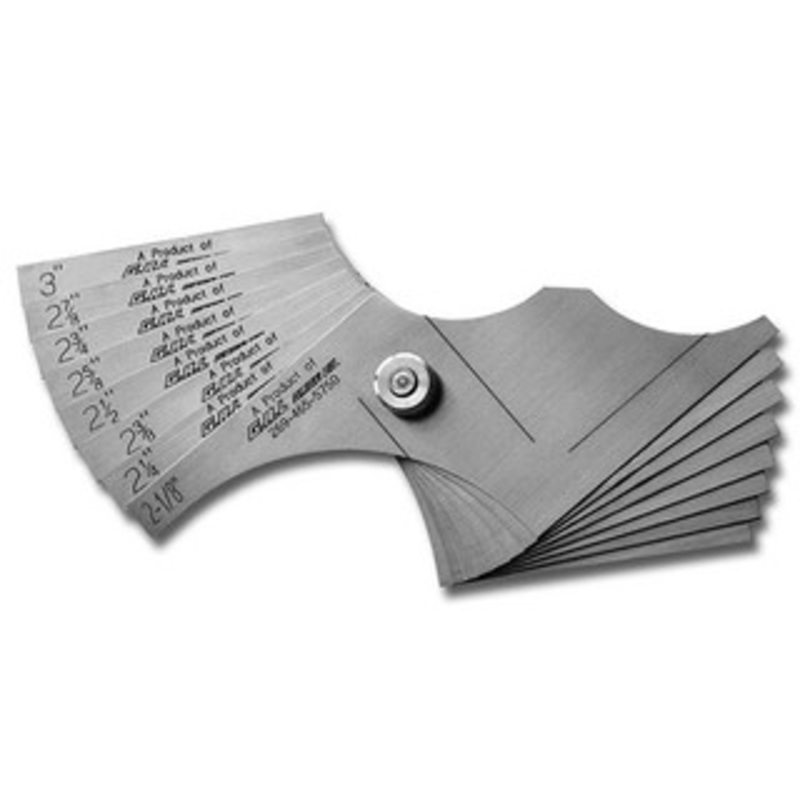 G.A.L. Gage 8 Piece Fillet Weld Set 2-1/8 to 3 by 1/8 Increments – GAL-82