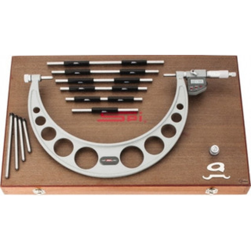 SPI IP65 Absolute Electronic Interchangeable Anvil Micrometer, 6-12 – 17-804-6