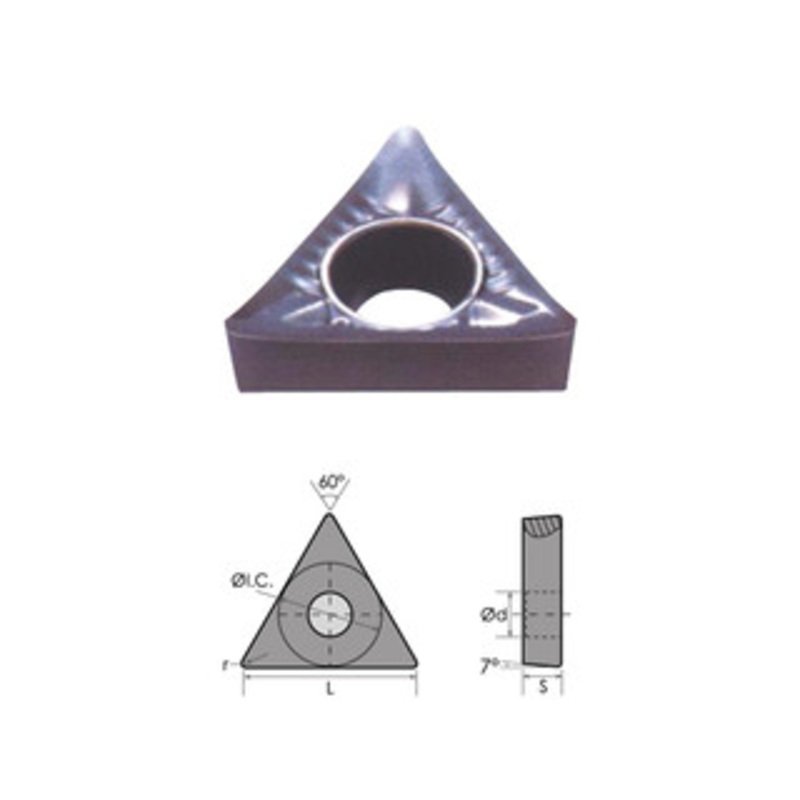 Precise TCGX 1.8(1.5)1-LH CARBIDE INSERT XC899 (Pack of 10) – 6057-0101