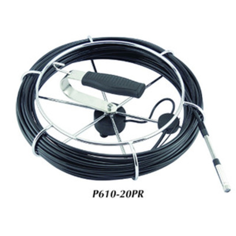 General 20m Long x 10mm Dia. Pipe & Duct Probe for Video Inspection Cameras/Borescopes – P610-20PR