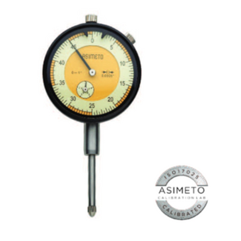 Asimeto Dial Indicator AGD2, 1 Range, 0.0005 Graduation, 0-50 Reading – 7402265