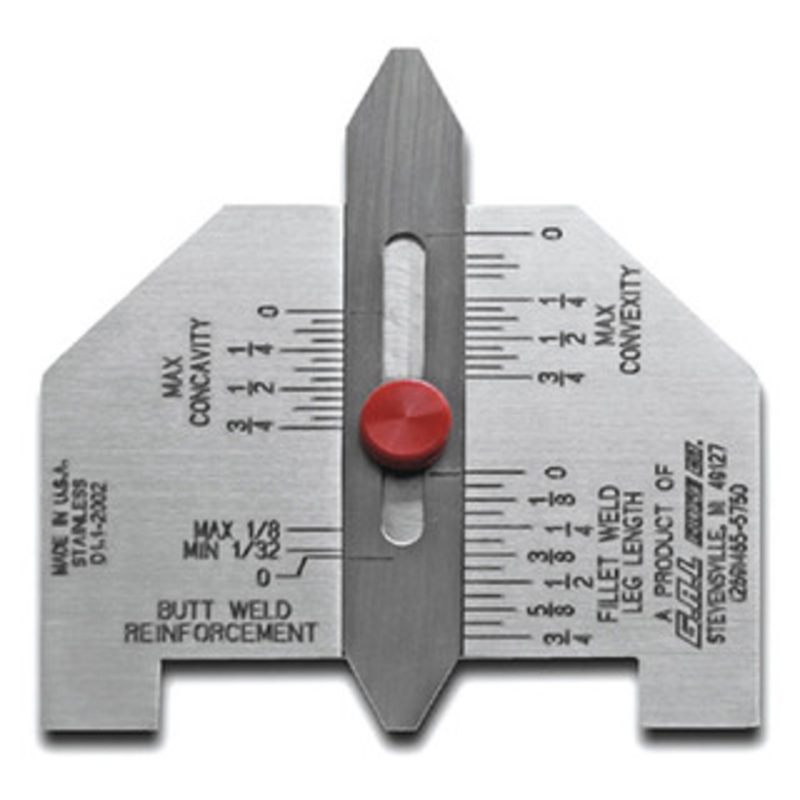 G.A.L. Gage Automatic Weld Size Weld Gauge Inch, Mfg.# CAT-6 – GAL-6