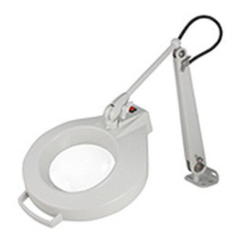 Dazor Iron Man Machine Clamp Magnifier, 5-diopter (5), Dove Grey – 1420E-5-DG