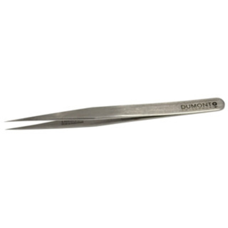 Grobet Swiss Pattern Tweezer, Dumont Brand, Pattern #1, Carbon – 57.200