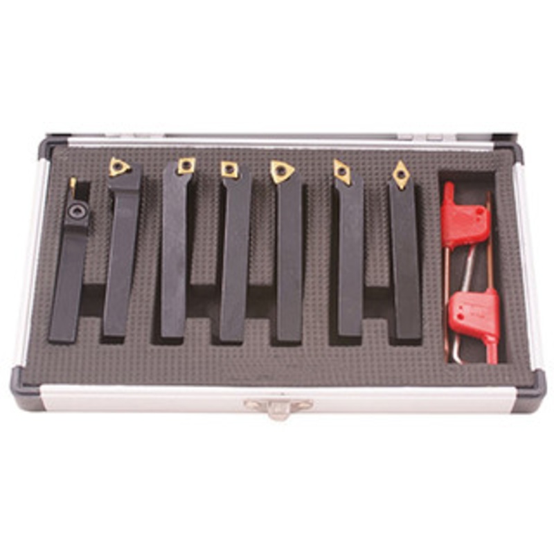 HHiP Pro Series 7 Piece 3/8 Indexable Turning Tool Set – 2002-0112