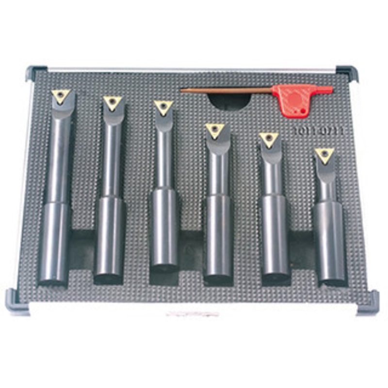 Precise 6 Piece 5/8 Round Shank Indexable Boring Bar Set – 1001-0711