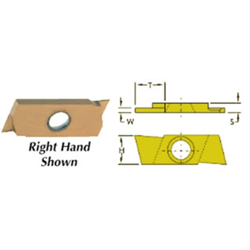 Precise Mini-System Standard Carbide Grooving, Cut-Off Inserts