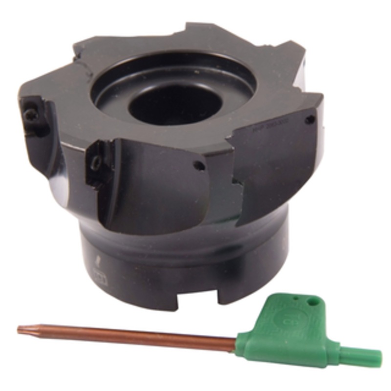 Precise 3 X 1 Bore 90 Degree APKT Indexable Face Mill, 7 Teeth – 2063-3000