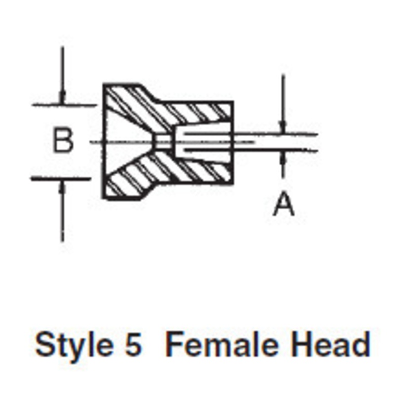 Riten Interchangeable Bell Head Adapter, Style 5, Center Type II – 00235