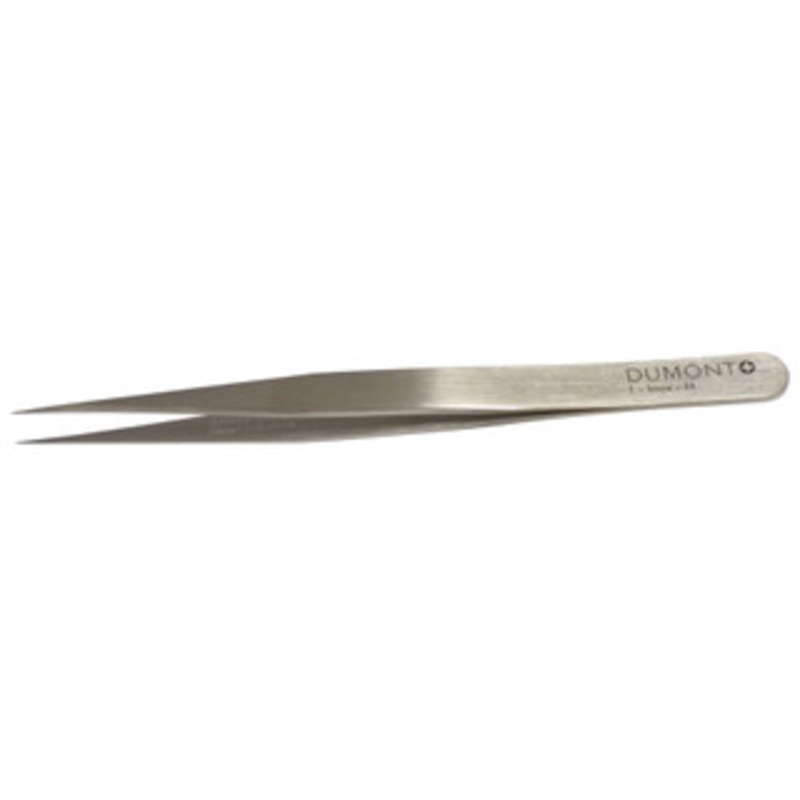 Grobet Swiss Pattern Tweezer, Dumont Brand, Pattern #1, Stainless Steel – 57.201