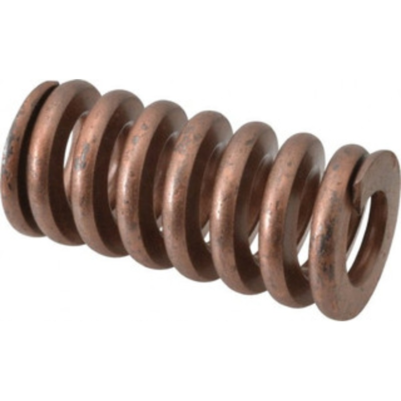 Associated Spring Raymond 1-1/4 Hole Diam, 5/8 Rod Diam, 2-1/2 Free Length, Gold Die Spring 882 Lb Max Deflection, 0.75 Max Deflection, Heavy Duty, Chromium Alloy Steel 105-610 – 07662877