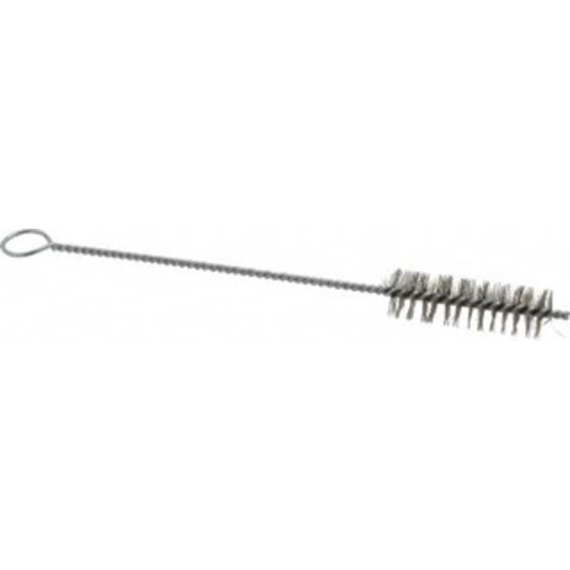 PRO-SOURCE 2-1/2 Long x 3/4 Diam Stainless Steel Twisted Wire Bristle Brush Single Spiral, 9 OAL, 0.008 Wire Diam, 0.142 Shank Diam 05106 – 03716081