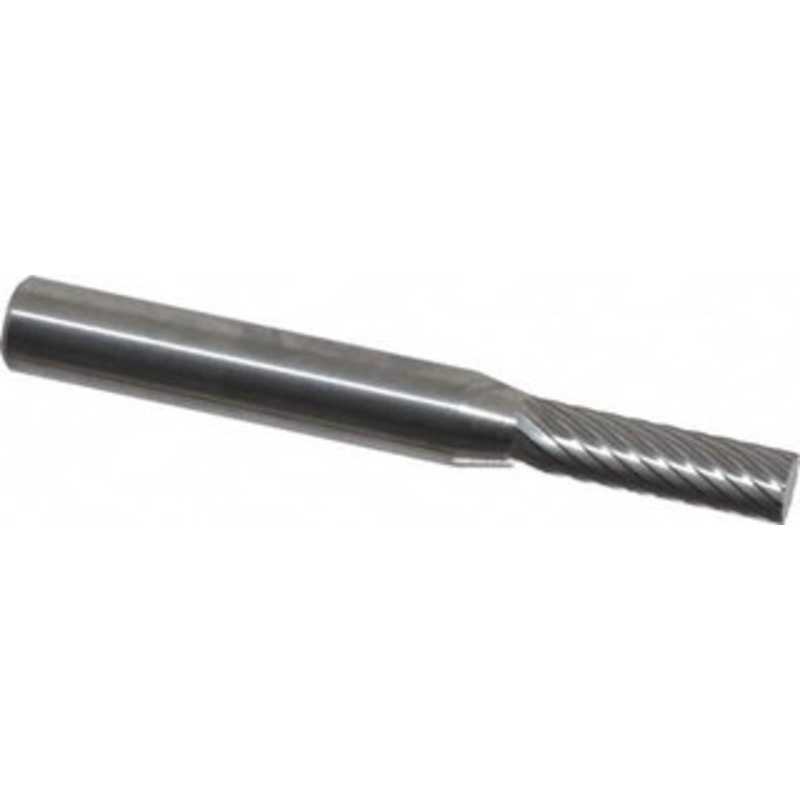Atrax 3/16 Cut Diam, 1/4 Shank Diam, Carbide Single Cut Cylinder Burr Flat End, 2 OAL, 5/8 LOC SA-14SC-ATX – 85285161