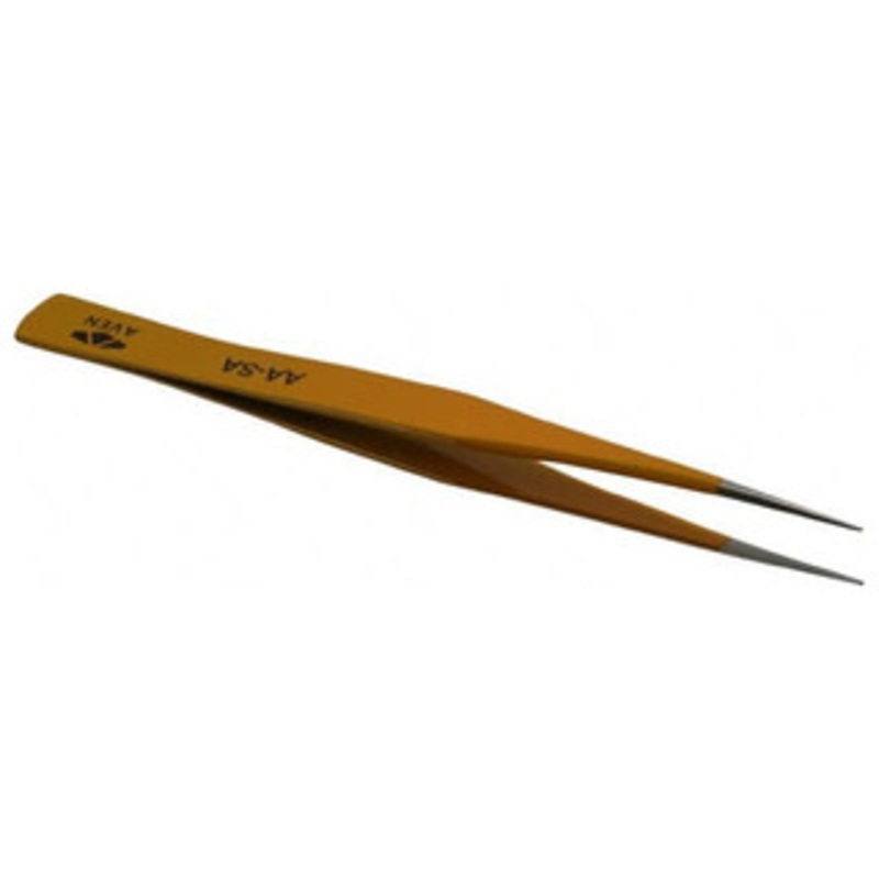Aven E-Z Pik Precision Tweezers 18013EZF, AA-SA Pattern, Yellow – 90-984-6