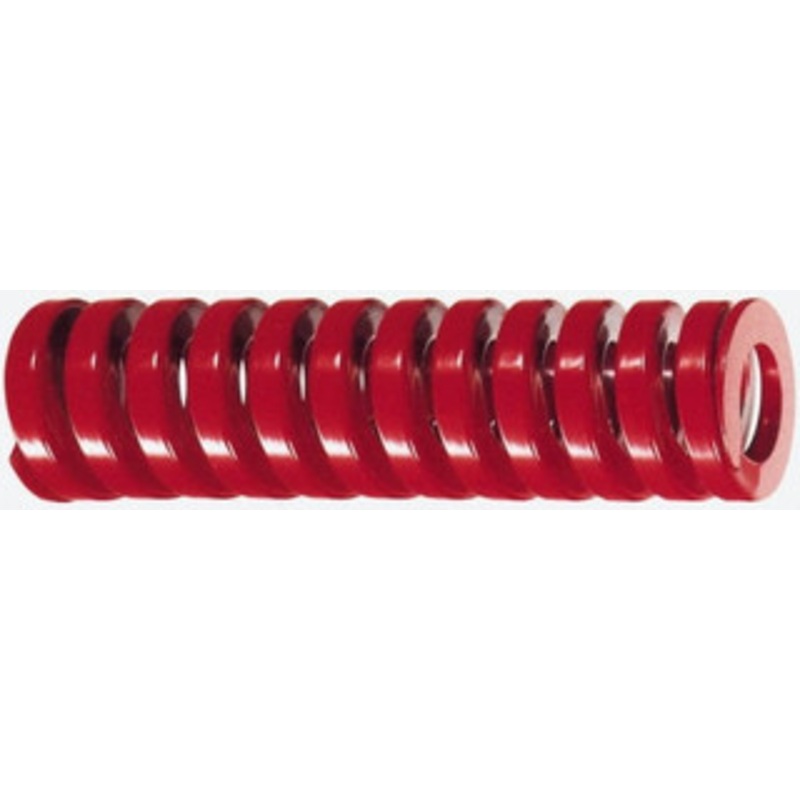 Danly 5/8 Hole Diam, 11/32 Rod Diam, 3-1/2 Free Length, Red Die Spring 11.9 Lb Max Deflection, 1.05 Max Deflection, Heavy Duty, Chromium Vanadium Steel 9-1014-26 – 76014489
