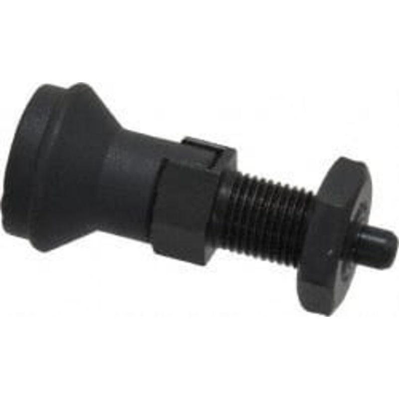 Gibraltar M10x1, 15mm Thread Length, 5mm Plunger Diam, Lockout Knob Handle Indexing Plunger Plunger Style D, 17mm Body Length, 47mm OAL, Steel IPG-101-G – 87863023