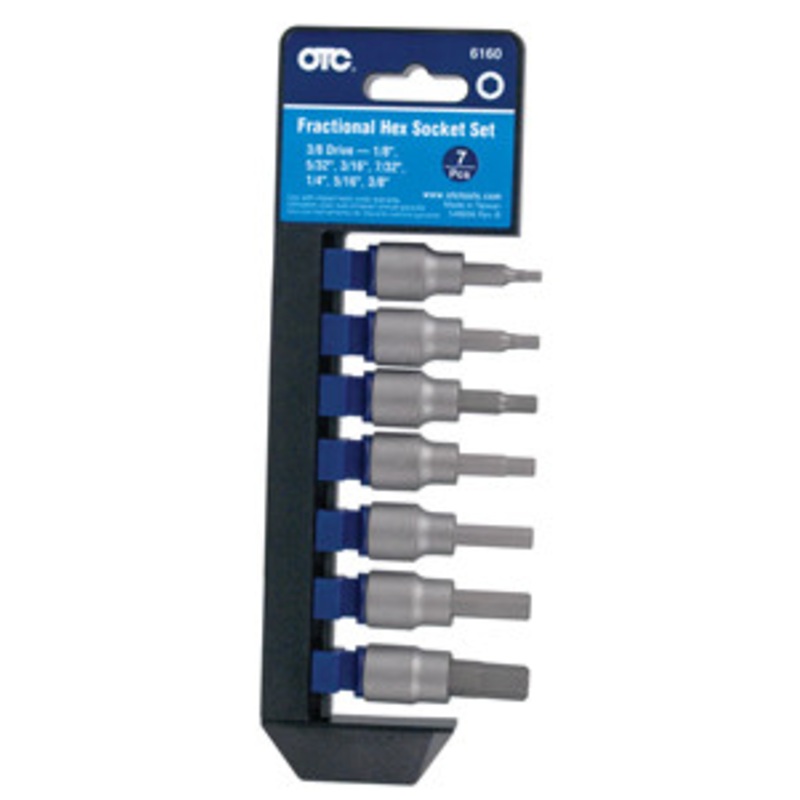 OTC 7PC SAE HEX BIT SKT SET 1/8-3/8 – OT6160