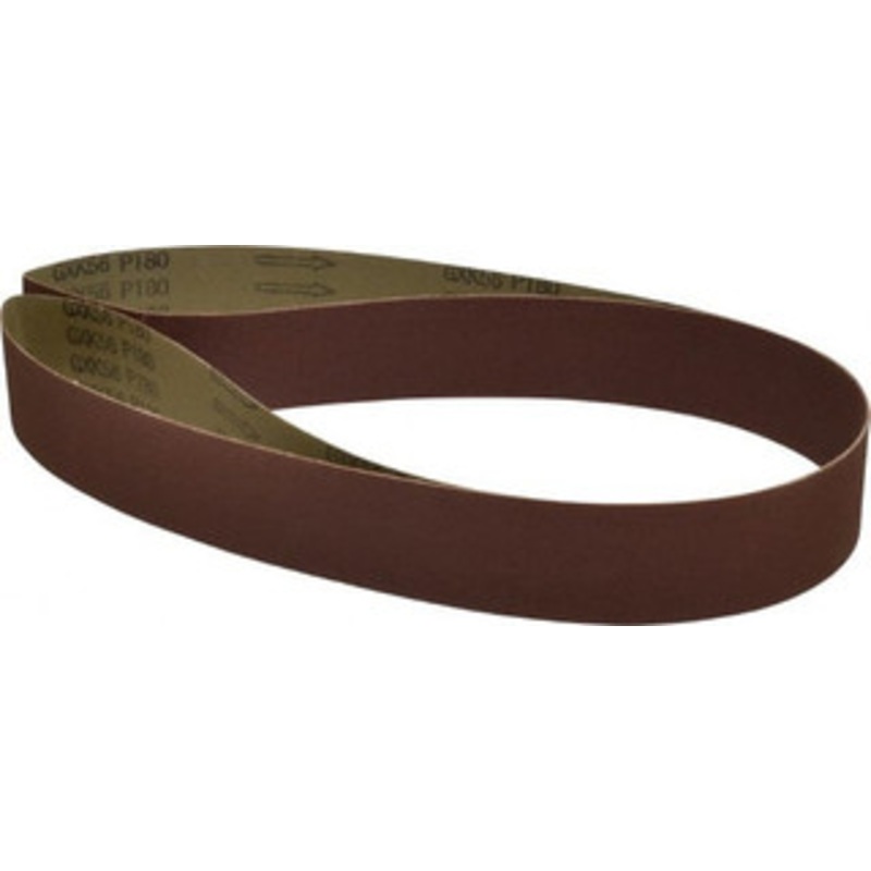 Tru-Maxx 2 Wide x 72 OAL, 180 Grit, Aluminum Oxide Abrasive Belt Aluminum Oxide, Very Fine, Coated, X Weighted Cloth Backing 7169 – 00445692